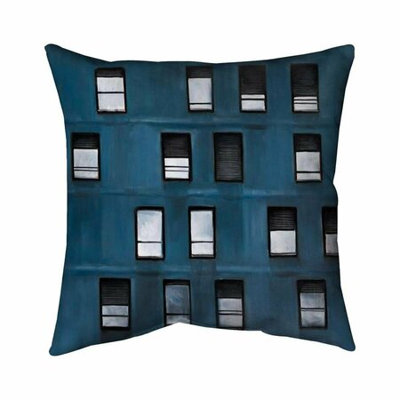 BEGIN HOME DECOR 20 x 20 in. Urban Building-Double Sided Print Indoor Pillow 5541-2020-CI273